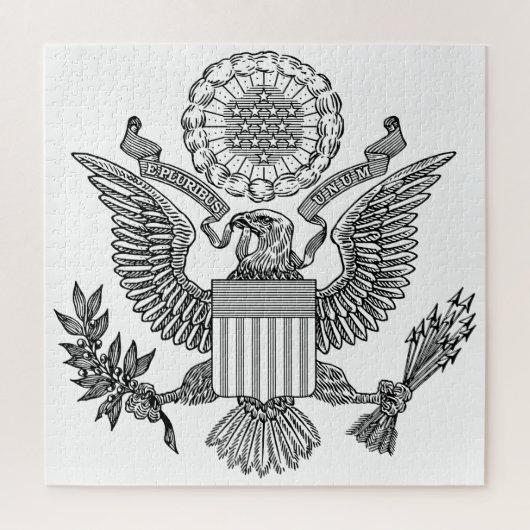 Great Seal of the United States of America (VS) Legpuzzel (Verticaal)