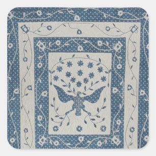 Great Seal of United States Quilt Vierkante Sticker