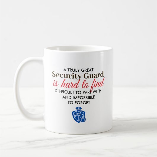 Great Security Guard Personalized Name Gift Koffiemok (Links)