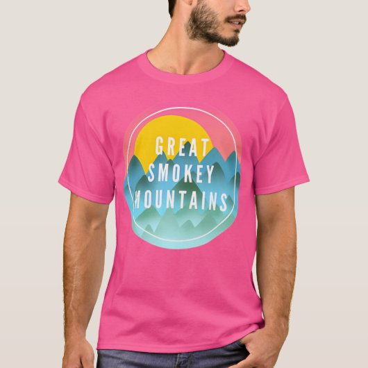 Great Smokey Mountains actief T-shirt (Voorkant)