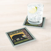 Great Smoky Mountain National Park| Bear Glazen Onderzetter (Schuin)