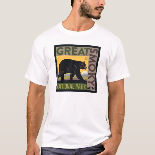 Great Smoky Mountain National Park| Bear T-shirt (Voorkant)