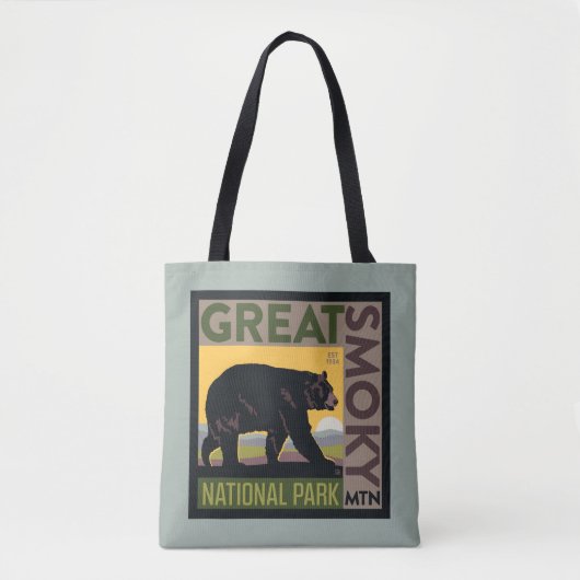 Great Smoky Mountain National Park| Bear Tote Bag (Voorkant)