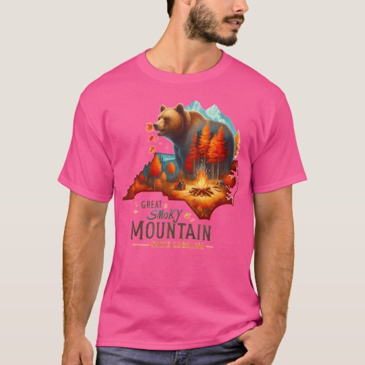 Great Smoky Mountains actief T-shirt (Voorkant)