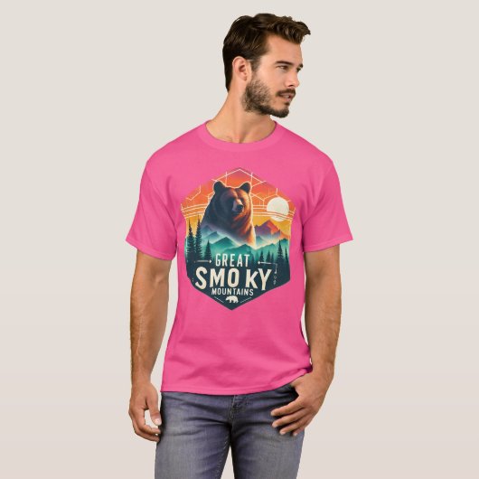 Great Smoky Mountains actief T-shirt (Voorkant volledig)