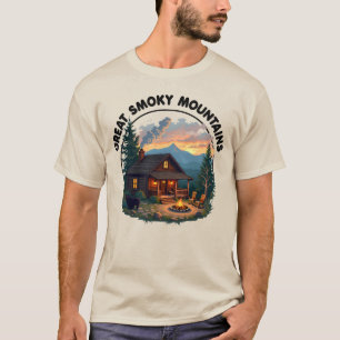 Great Smoky Mountains - Beer en hut T-shirt