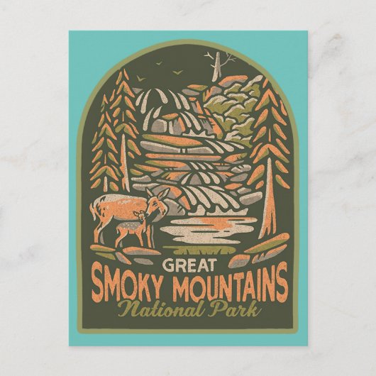 Great Smoky Mountains Briefkaart (Voorkant)