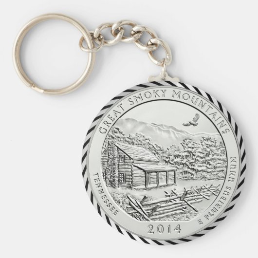 GREAT SMOKY MOUNTAINS COIN SLEUTELHANGER (Voorkant)