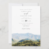 Great Smoky Mountains Destination Travel Wedding Kaart (Voorkant)