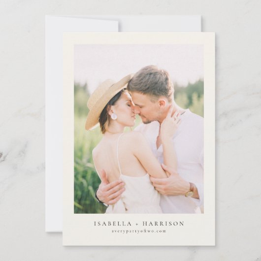 Great Smoky Mountains Destination Travel Wedding Kaart (Achterkant)