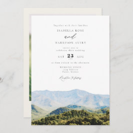 Great Smoky Mountains Destination Travel Wedding Kaart