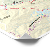 Great Smoky Mountains map poster (Hoek)