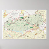 Great Smoky Mountains map poster (Voorkant)