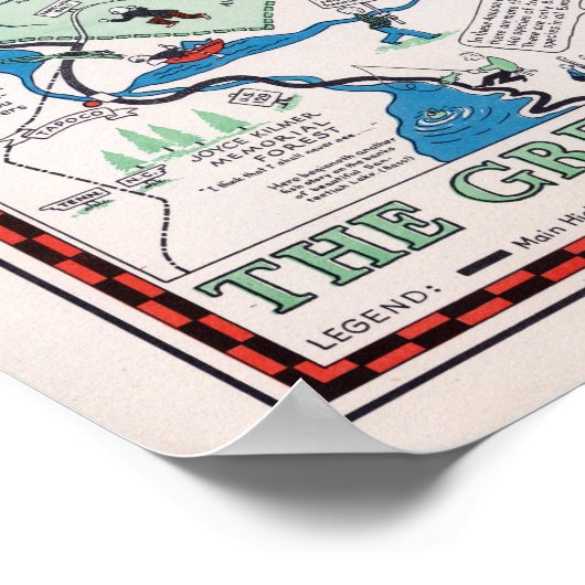  Great Smoky Mountains Map Revel Poster (Hoek)