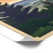 Great Smoky Mountains Nationaal Park Litho Kunstwe Poster (Hoek)