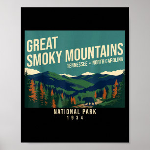 Great smoky mountains nationaal park tennessee poster