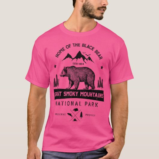 Great Smoky Mountains National Park Beer T Shirt V (Voorkant)