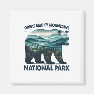 Great Smoky Mountains National Park Beer Wandelrou Magneet