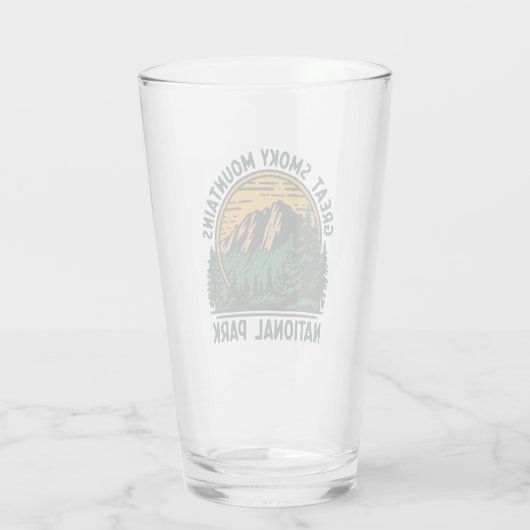 Great Smoky Mountains National Park Glas (Achterkant)