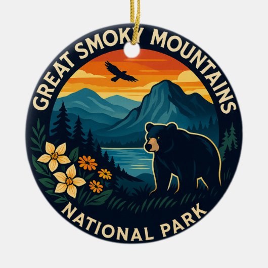 Great Smoky Mountains National Park Keramisch Ornament (Voorkant)