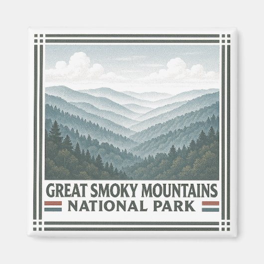 Great Smoky Mountains National Park Magneet (Voorkant)