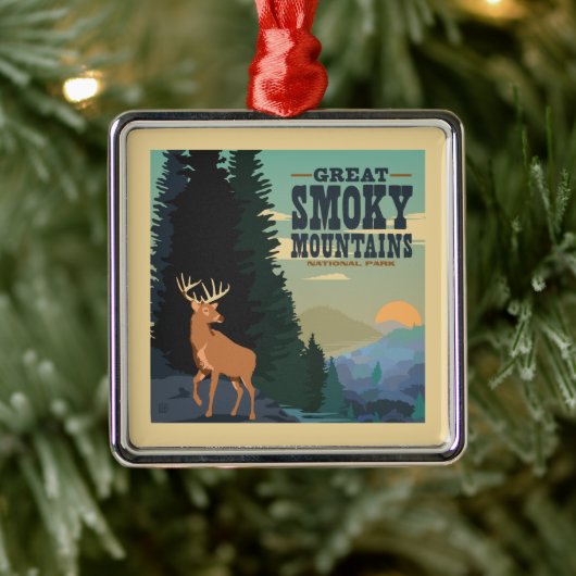 Great Smoky Mountains National Park Metalen Ornament (Boom)