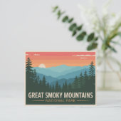 Great Smoky Mountains National Park Postcard Retro Briefkaart (Staand voorkant)