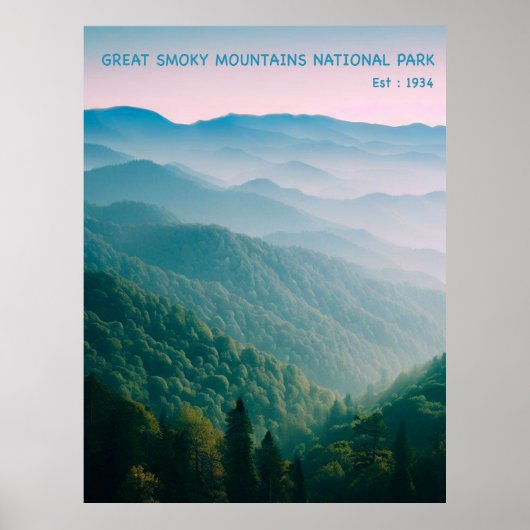 Great Smoky Mountains National Park Poster (Voorkant)