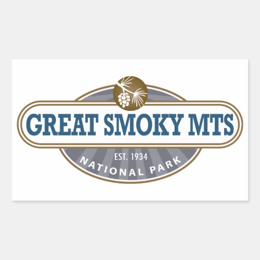 Great Smoky Mountains National Park Rechthoekige Sticker (Voorkant)