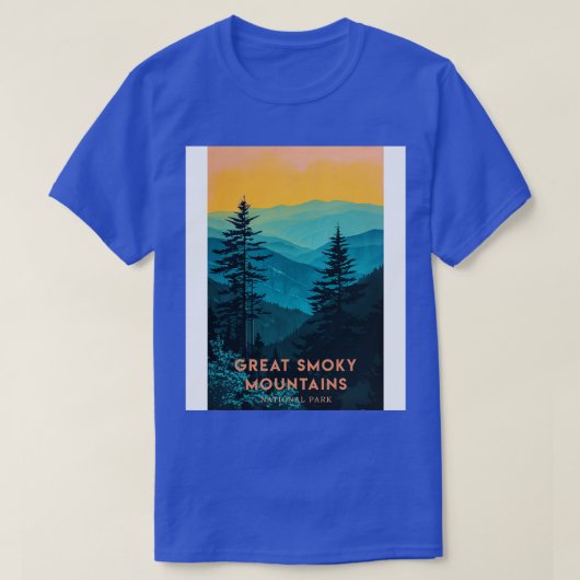 Great Smoky Mountains National Park Reizen 2 T-shirt (Design voorkant)