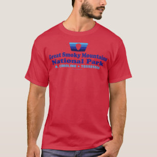Great Smoky Mountains National Park Retro Badge AR T-shirt