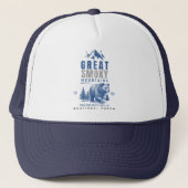 Great Smoky Mountains National Park – Retro Bear Trucker Pet (Voorkant)