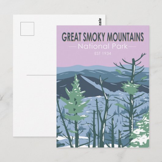 Great Smoky Mountains National Park Retro Briefkaart (Voorkant / Achterkant)