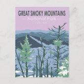 Great Smoky Mountains National Park Retro Briefkaart (Voorkant)