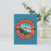 Great Smoky Mountains National Park Retro Compass Briefkaart (Staand voorkant)