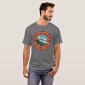 Great Smoky Mountains National Park Retro Compass T-shirt (Voorkant volledig)
