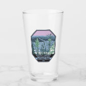 Great Smoky Mountains National Park Retro Glas (Voorkant)