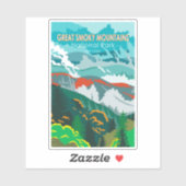 Great Smoky Mountains National Park Retro Sticker (Vel)
