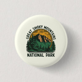 Great Smoky Mountains National Park Ronde Button 3,2 Cm