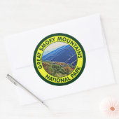 Great Smoky Mountains National Park Ronde Sticker (Envelop)