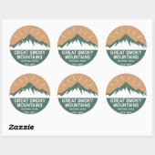 Great Smoky Mountains National Park Ronde Sticker (Vel)