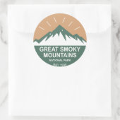 Great Smoky Mountains National Park Ronde Sticker (Tas)