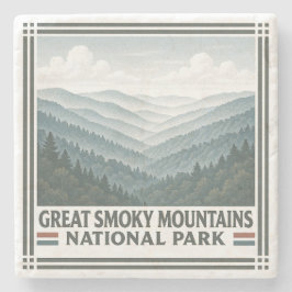 Great Smoky Mountains National Park Stenen Onderzetter