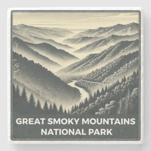 Great Smoky Mountains National Park Stenen Onderzetter (Voorkant)