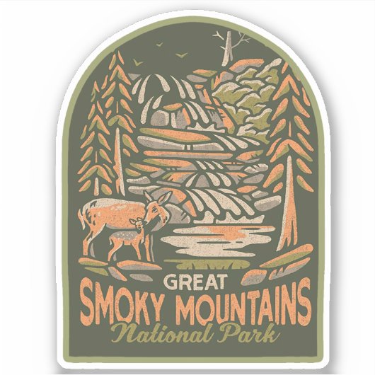 Great Smoky Mountains National Park Sticker (Voorkant)