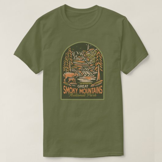 Great Smoky Mountains National Park T-shirt (Design voorkant)