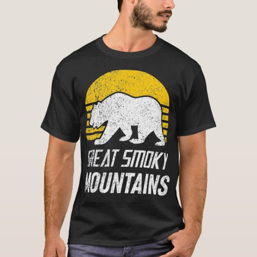 Great Smoky Mountains National Park Tennessee Bear T-shirt (Voorkant)
