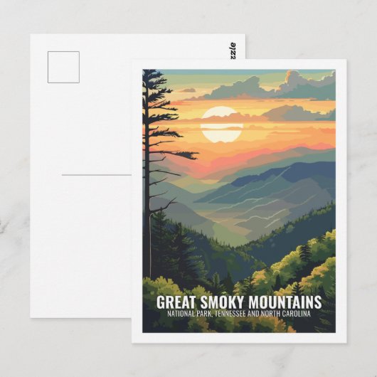 Great Smoky Mountains National Park Tennessee, Ver Briefkaart (Voorkant / Achterkant)
