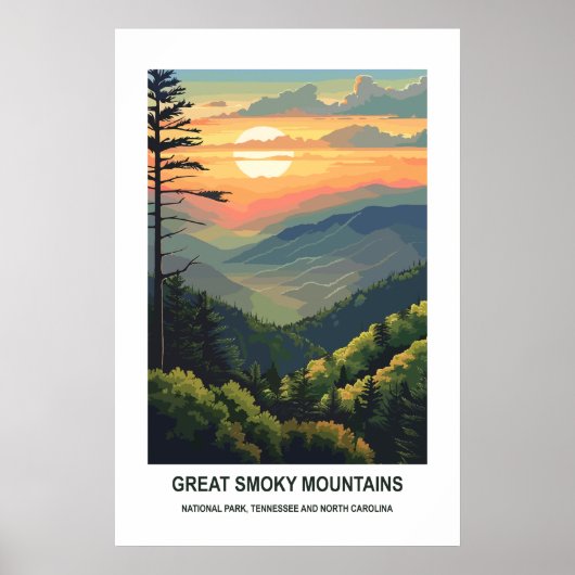 Great Smoky Mountains National Park Tennessee, Ver Poster (Voorkant)