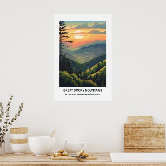 Great Smoky Mountains National Park Tennessee, Ver Poster (Keuken)